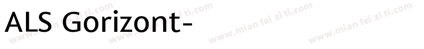 ALS Gorizont字体转换